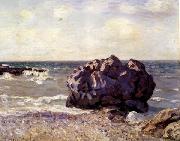 Alfred Sisley Langland Bay,Storr s Rock-Morning Spain oil painting artist